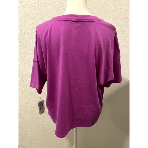 Calvin Klein Womens Cropped T-Shirt Top XL Short Sleeve 100% Cotton Crewneck New - Picture 3 of 6